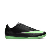 Nike Mercurial Vapor 17 Club Zaalvoetbalschoenen (IN) Zwart Felgroen Zilvergrijs