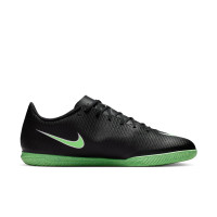 Nike Mercurial Vapor 17 Club Zaalvoetbalschoenen (IN) Zwart Felgroen Zilvergrijs