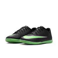 Nike Mercurial Vapor 17 Club Zaalvoetbalschoenen (IN) Zwart Felgroen Zilvergrijs