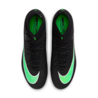 Nike Mercurial Superfly 11 Academy IJzeren-Nop Voetbalschoenen (SG) Anti-Clog Zwart Felgroen Zilvergrijs