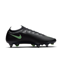 Nike Mercurial Vapor 17 Elite Iron Stud Football Boots (SG) Black Bright Green Silver Grey