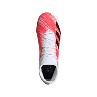 adidas PREDATOR 20.3 Gras Voetbalschoenen (FG) Wit Zwart Rood