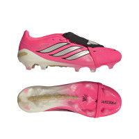 adidas Predator Pro FT Gras Voetbalschoenen (FG) Felroze Zilvergrijs Zwart Goud