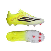 adidas F50 League Gras / Kunstgras Voetbalschoenen (MG) Neongeel Zwart Rood