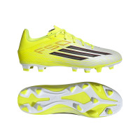 adidas F50 Club Gras / Kunstgras Voetbalschoenen (MG) Neongeel Zwart Rood