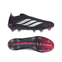 adidas Predator Elite Veterloze Gras Voetbalschoenen (FG) Zwart Wit Rood