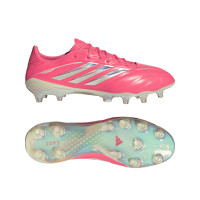 adidas Copa Pure IV Elite Gras Voetbalschoenen (FG) Felroze Zilver Wit