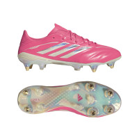 adidas Copa Pure IV Elite IJzeren-Nop Voetbalschoenen (SG) Felroze Zilver Wit