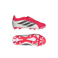 adidas Predator Club FT Gras / Kunstgras Voetbalschoenen (MG) Kids Rood Wit Zwart