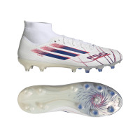 adidas F50 Sparkfusion Pro Gras / Kunstgras Voetbalschoenen (MG) Dames Wit Blauw Rood