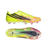 adidas F50 Hyperfast EVO Too Light Gras Voetbalschoenen (FG) Neongeel Zwart Roze