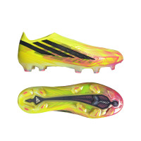 adidas F50 Hyperfast Elite Too Light Veterloze Gras Voetbalschoenen (FG) Neongeel Zwart Roze