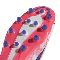 adidas F50 Hyperfast League Kunstgras Voetbalschoenen (AG) Wit Paars Roze