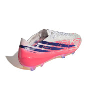 adidas F50 Hyperfast EVO Gras Football Boots (FG) White Hot Pink Dark Blue