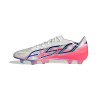 adidas F50 Hyperfast EVO Gras Football Boots (FG) White Hot Pink Dark Blue