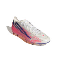 adidas F50 Hyperfast EVO Gras Football Boots (FG) White Hot Pink Dark Blue