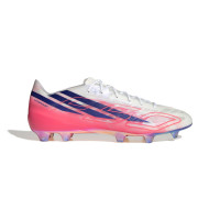 adidas F50 Hyperfast EVO Gras Football Boots (FG) White Hot Pink Dark Blue