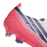 adidas F50 Hyperfast League IJzeren-Nop Voetbalschoenen (SG) Wit Paars Roze