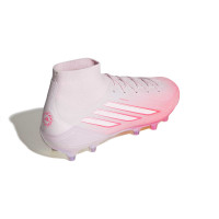 adidas F50 Sparkfusion Elite Mid Gras (FG) Women's Pink White Football Boots