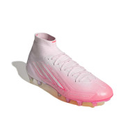 adidas F50 Sparkfusion Elite Mid Gras (FG) Women's Pink White Football Boots