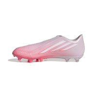 adidas F50 Sparkfusion League Laceless Grass/Artificial Grass Football Boots (MG) Women's Pink White