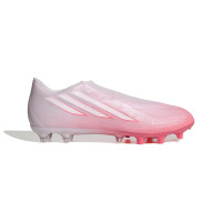 adidas F50 Sparkfusion League Laceless Grass/Artificial Grass Football Boots (MG) Women's Pink White