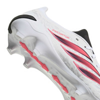 adidas Predator League Gras Voetbalschoenen (FG) Wit Zwart Roze