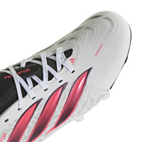 adidas Predator League Gras Voetbalschoenen (FG) Wit Zwart Roze