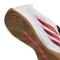 adidas Predator League FT Zaalvoetbalschoenen (IN) Wit Zwart Roze