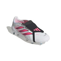 adidas Predator League FT IJzeren-Nop Voetbalschoenen (SG) Wit Zwart Roze
