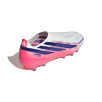 adidas F50 Hyperfast Pro Veterloze Kunstgras Voetbalschoenen (AG) Wit Paars Roze