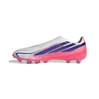 adidas F50 Hyperfast Pro Veterloze Kunstgras Voetbalschoenen (AG) Wit Paars Roze