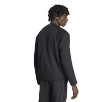 adidas Spacer Crew Tracksuit Black Dark Grey