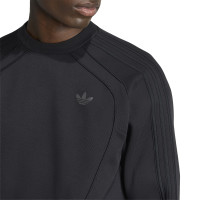 adidas Spacer Crew Tracksuit Black Dark Grey