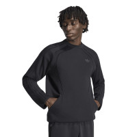 adidas Spacer Crew Tracksuit Black Dark Grey