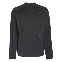 adidas Spacer Crew Tracksuit Black Dark Grey