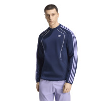 adidas Spacer Crew Trainingspak Donkerblauw Paars Wit