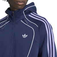 adidas Spacer Trainingspak Donkerblauw Paars Wit