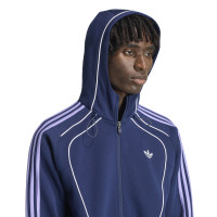 adidas Spacer Trainingspak Donkerblauw Paars Wit
