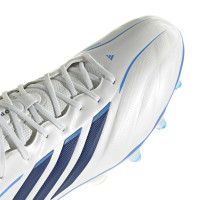adidas Copa Pure IV Elite Gras Voetbalschoenen (FG) Wit Blauw Donkerblauw