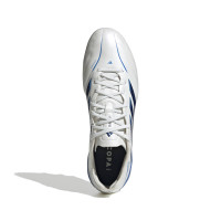 adidas Copa Pure IV Elite Gras Voetbalschoenen (FG) Wit Blauw Donkerblauw