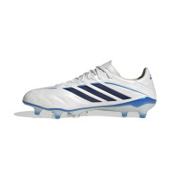 adidas Copa Pure IV Elite Gras Voetbalschoenen (FG) Wit Blauw Donkerblauw