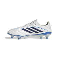 adidas Copa Pure IV Elite IJzeren-Nop Voetbalschoenen (SG) Wit Blauw Donkerblauw