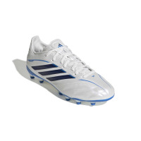 adidas Copa Pure IV Elite Gras Voetbalschoenen (FG) Kids Wit Blauw Donkerblauw