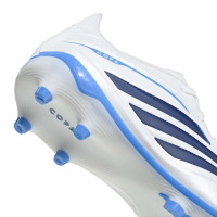 adidas Copa Pure IV Elite Gras Voetbalschoenen (FG) Kids Wit Blauw Donkerblauw