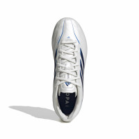 adidas Copa Pure IV Elite Gras Voetbalschoenen (FG) Kids Wit Blauw Donkerblauw