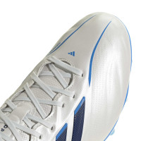 adidas Copa Pure IV Pro Gras Voetbalschoenen (FG) Wit Blauw Donkerblauw