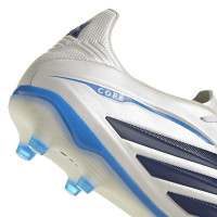 adidas Copa Pure IV Pro Gras Voetbalschoenen (FG) Wit Blauw Donkerblauw