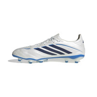 adidas Copa Pure IV Pro Gras Voetbalschoenen (FG) Wit Blauw Donkerblauw