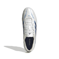 adidas Copa Pure IV Pro Gras Voetbalschoenen (FG) Wit Blauw Donkerblauw